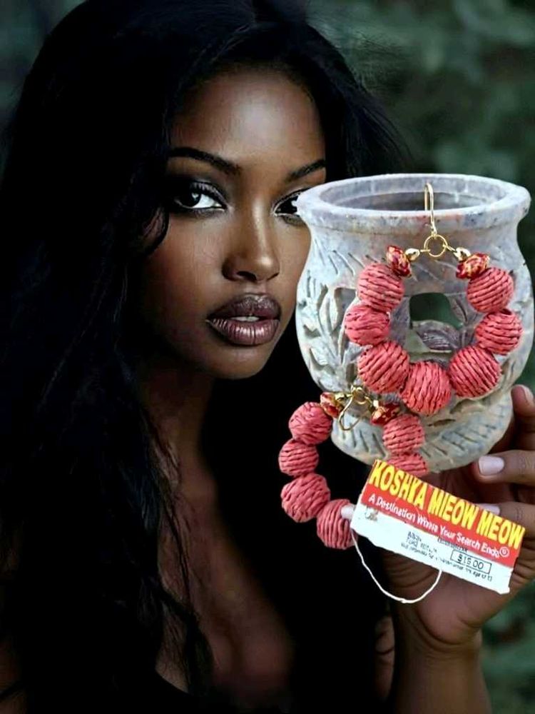 Beautiful Handmade Rafia Earings