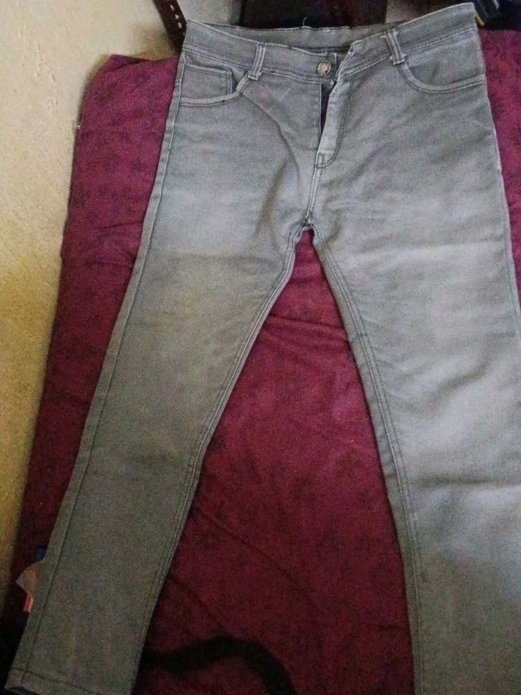 Gray Denim Jeans