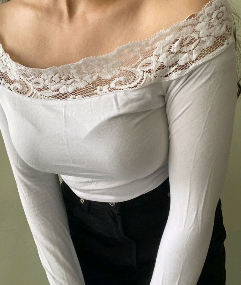 Lace Off Shoulder top