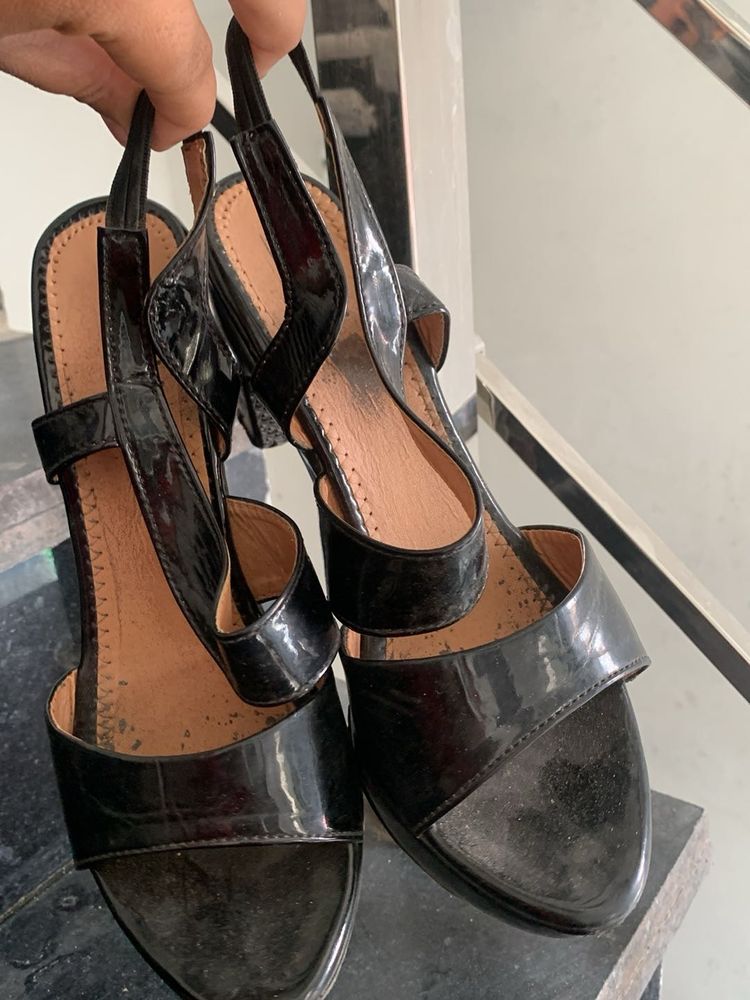 Black Slingback Heels