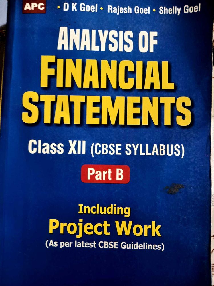 Analysis of Financial Statements - Class XII