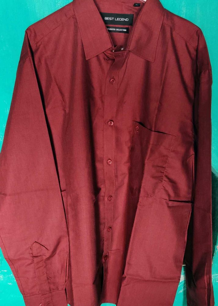 Burgundy Formal Shirt