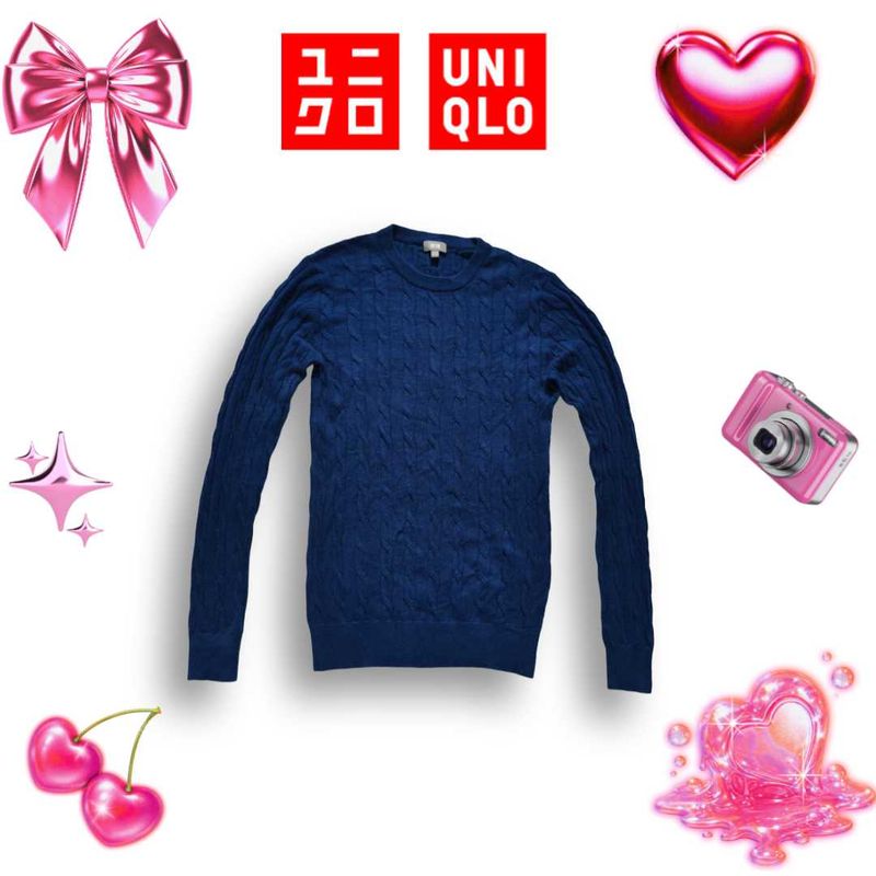 UNIQLO Blue Knit Sweater