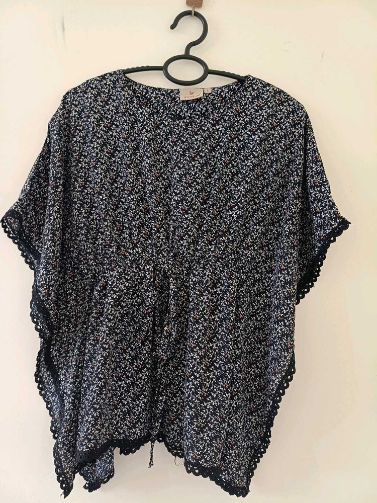 Floral Print Kaftan Top