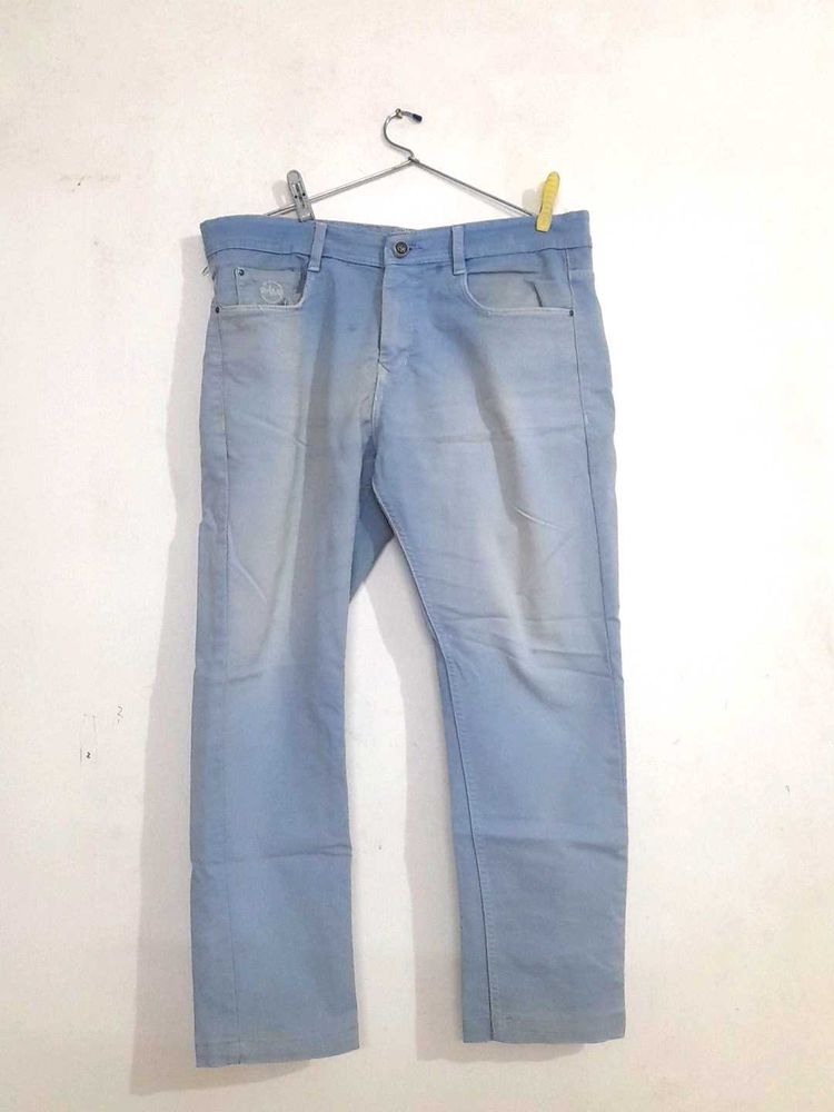 Casual Light Wash Denim Jeans