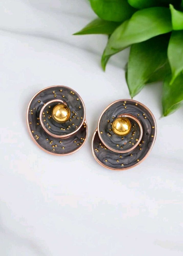 Unique Spiral Statement Earrings