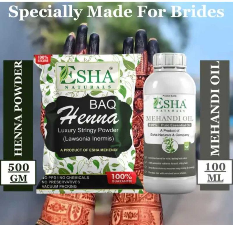 Organic Mehendi Powder And Oil