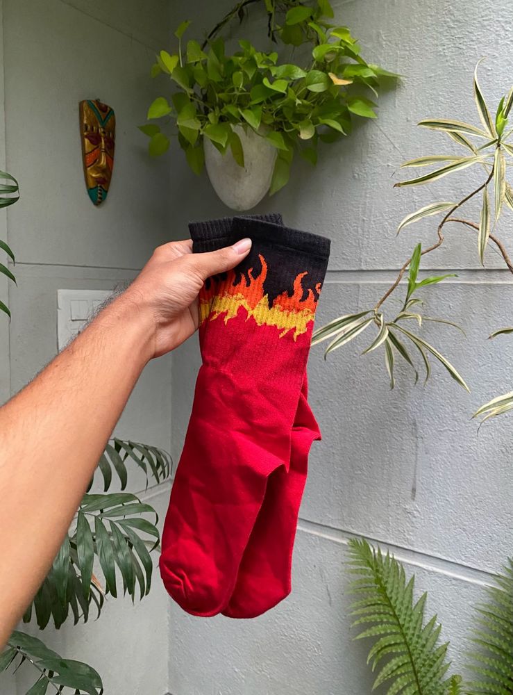 Vans Fire Printed Socks (Pair Of 2)