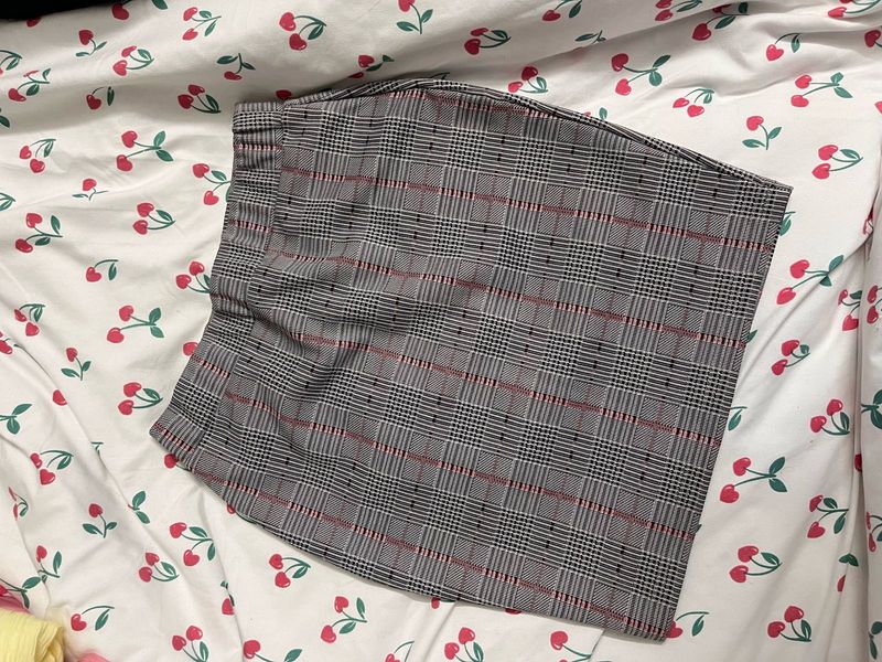 Plaid Mini Skirt