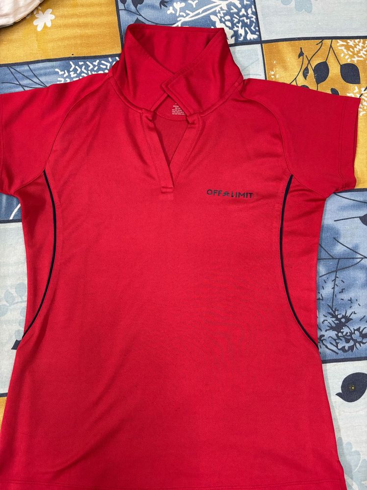 Off Limits Red Polo Shirt