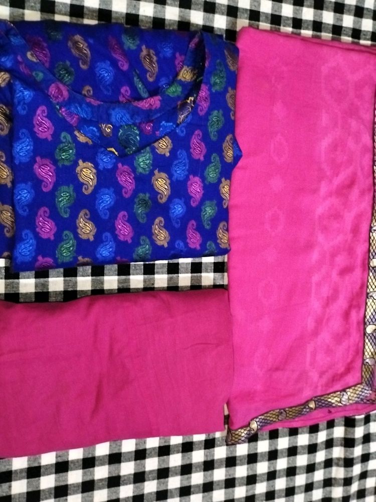 Soft colourful Dress, Kruti + Duppata+ Free Shalwar