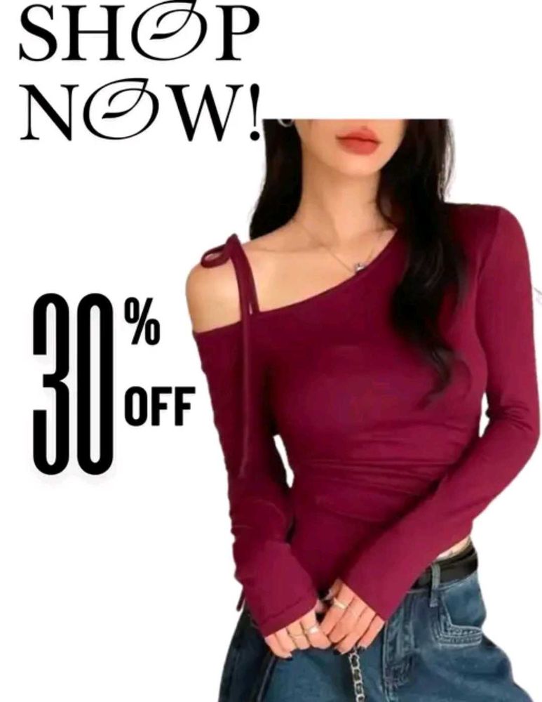 Red Korean Top ❤️