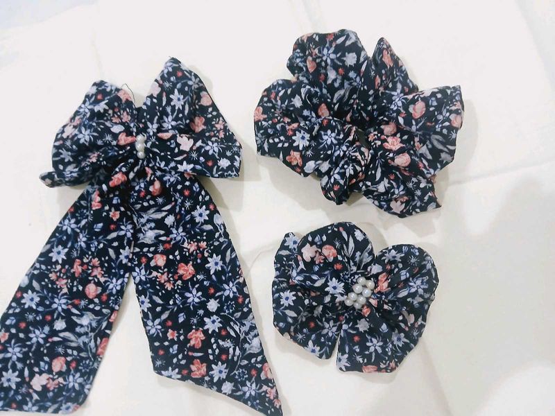 Floral Hair Accessories Set