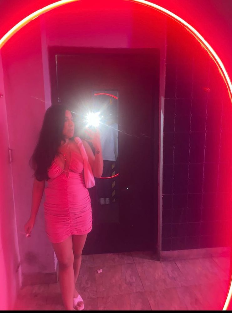 Pink Ruched Mini Dress