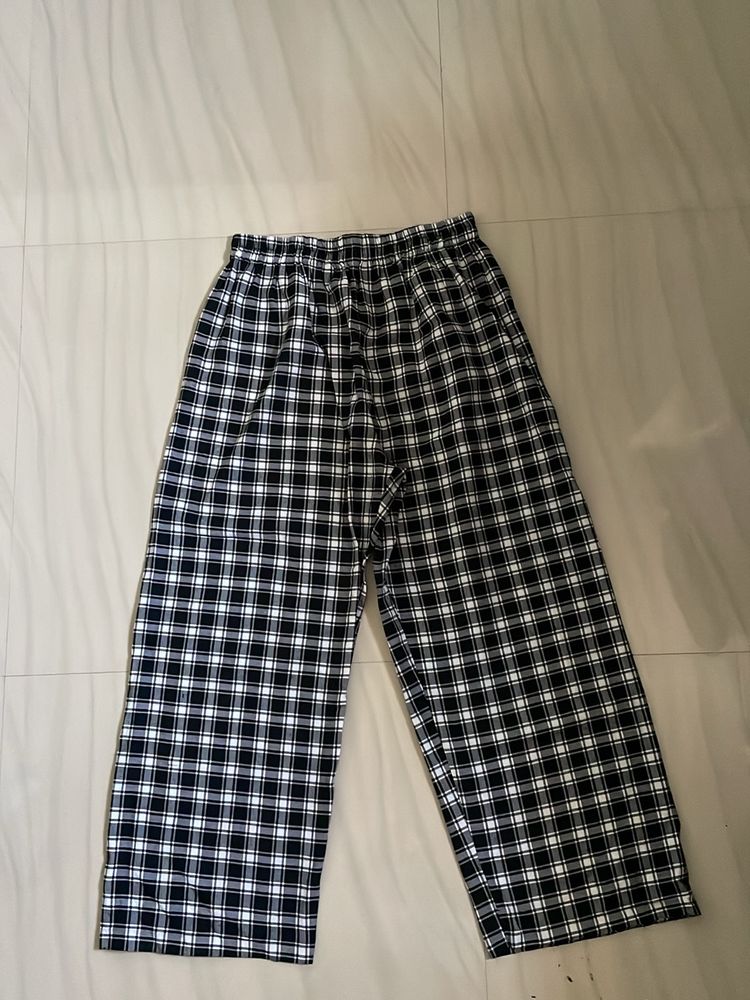 Street Style Store Black And White Trousers