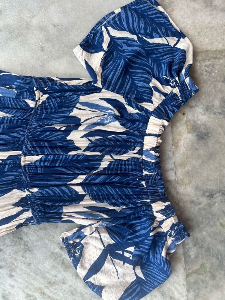 Blue Floral Dress
