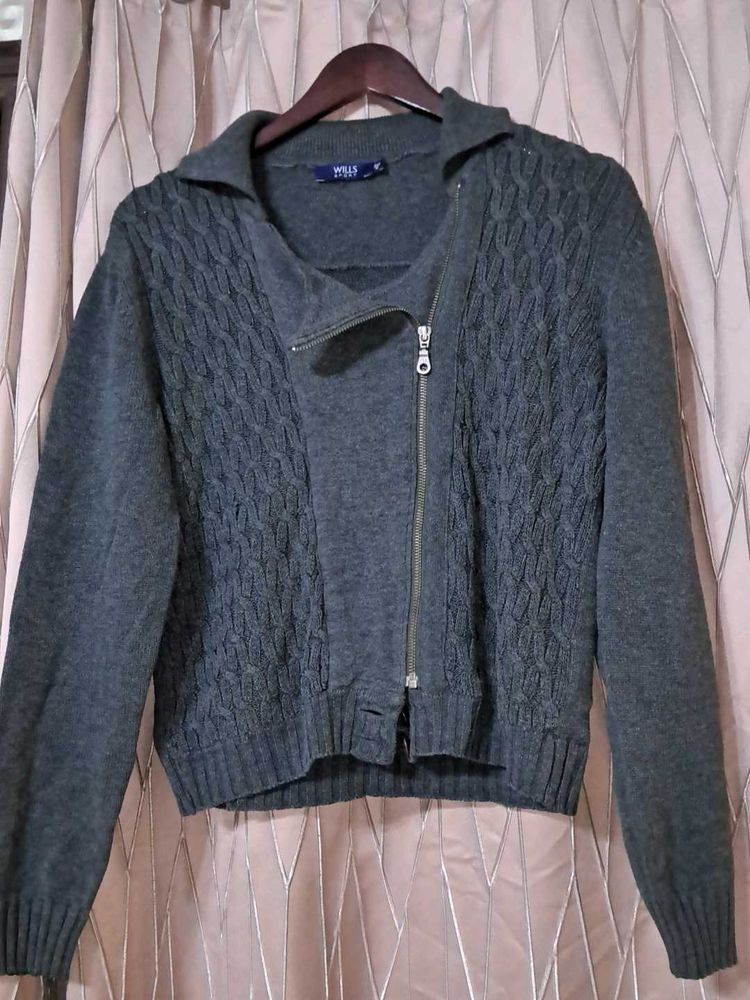 Jacket Style Sweater