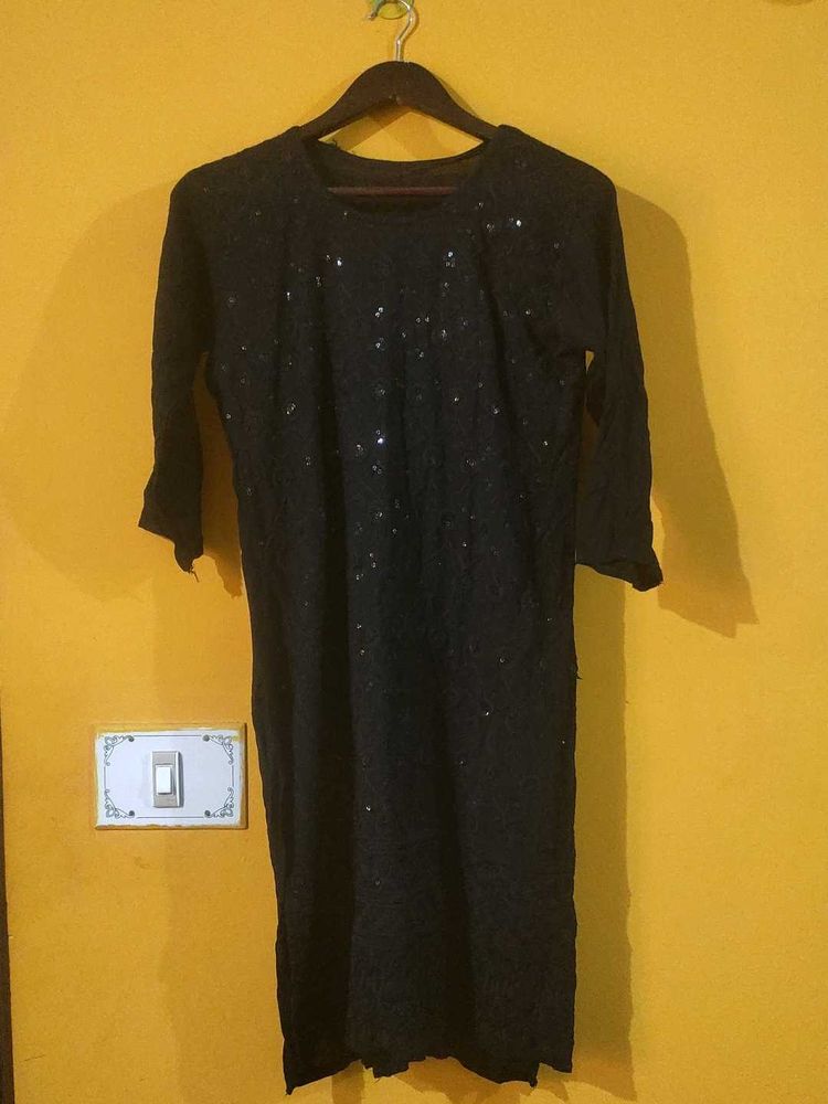 Elegant Black Kurta