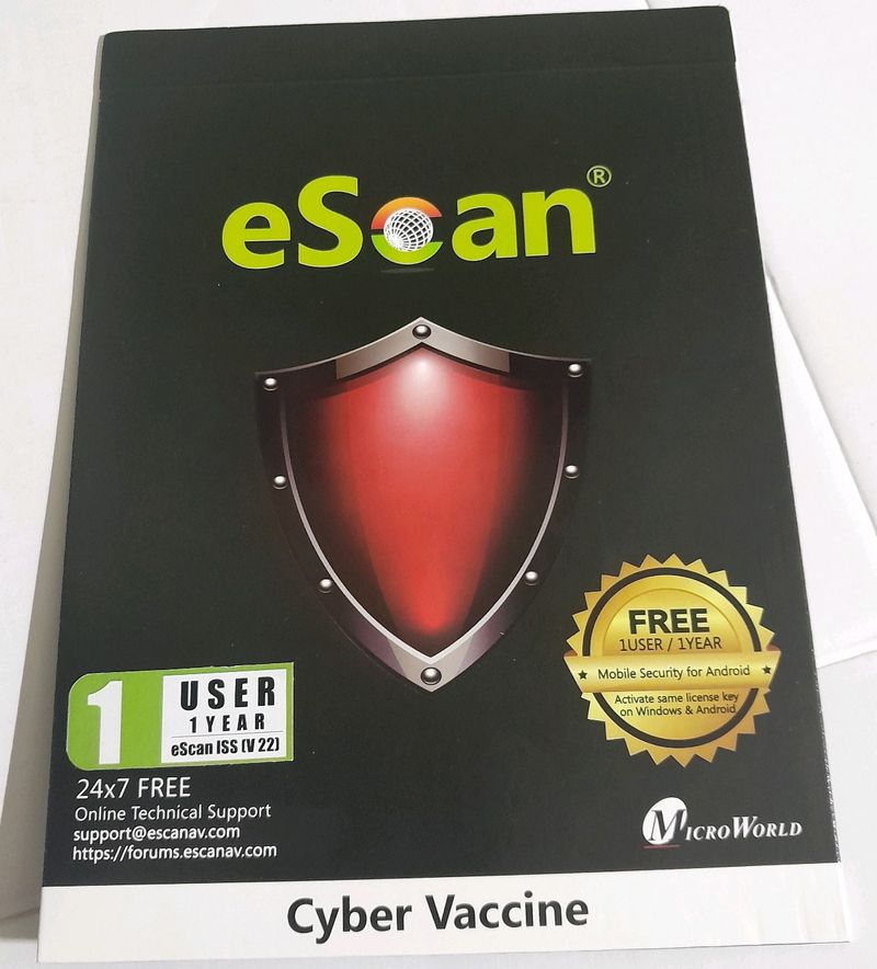 eScan 1 Year Anti-virus For Laptop Cyber Vaccine