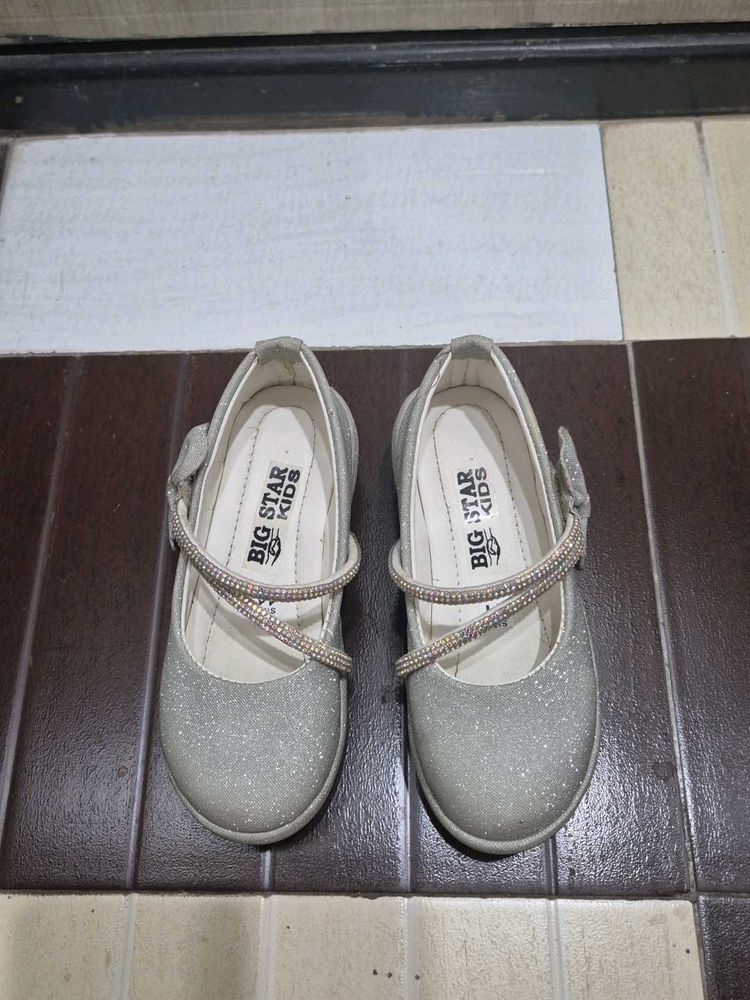 Cute Silver Sparkle Shoes