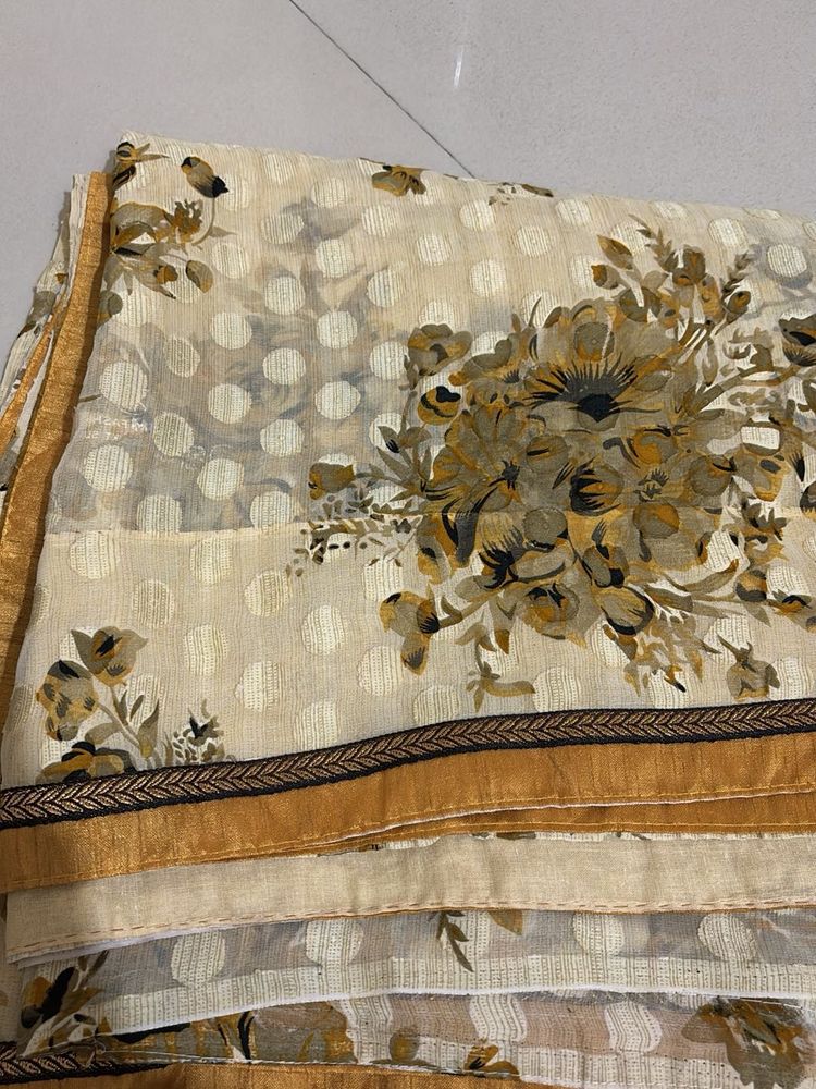 Floral Print Saree