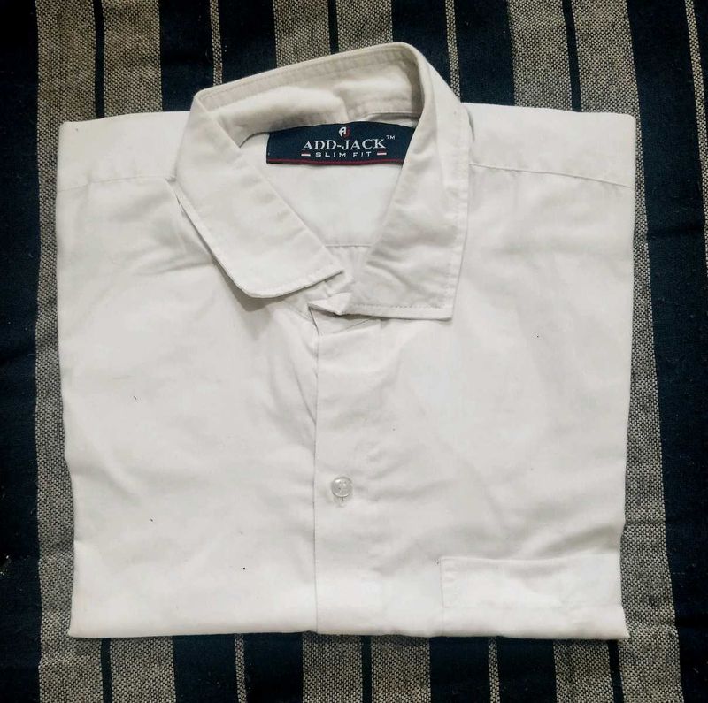 White Shirt Add-Jack Slim Fit Dress