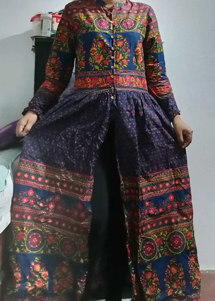 Floral Print Ethnic Kurta