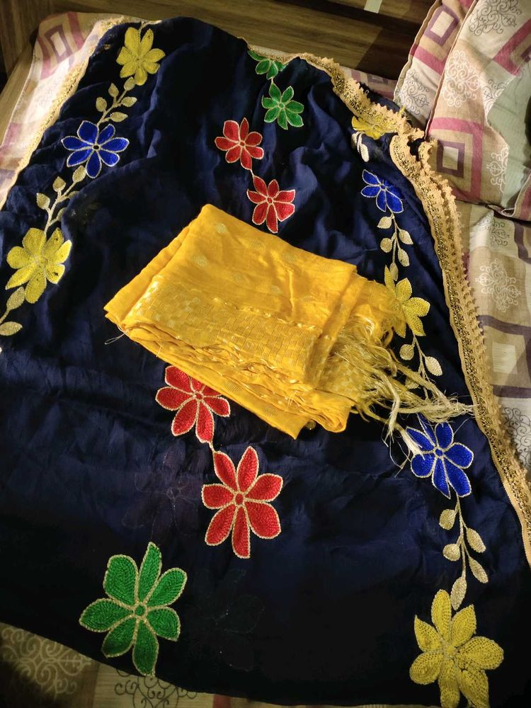 Punjabi Fulkari Dupatta Combo