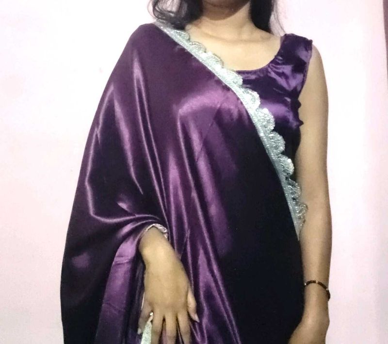 Elegant Purple Saree