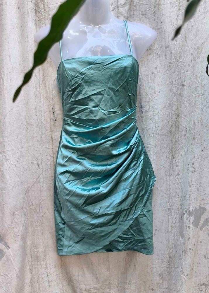 I. Turquoise Mini Dress