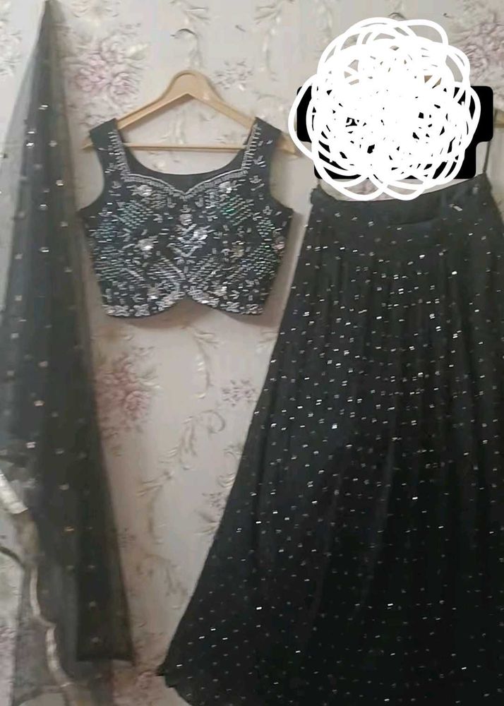 New Black Lehenga