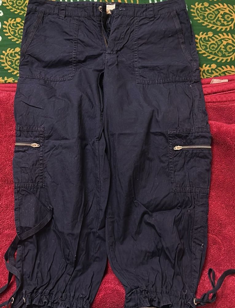 Navy Blue Cargo Pants