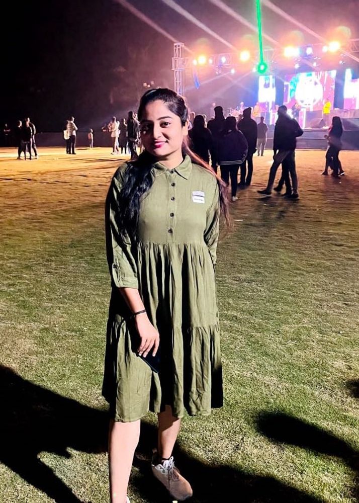 Olive Green Casual Tiered Dress