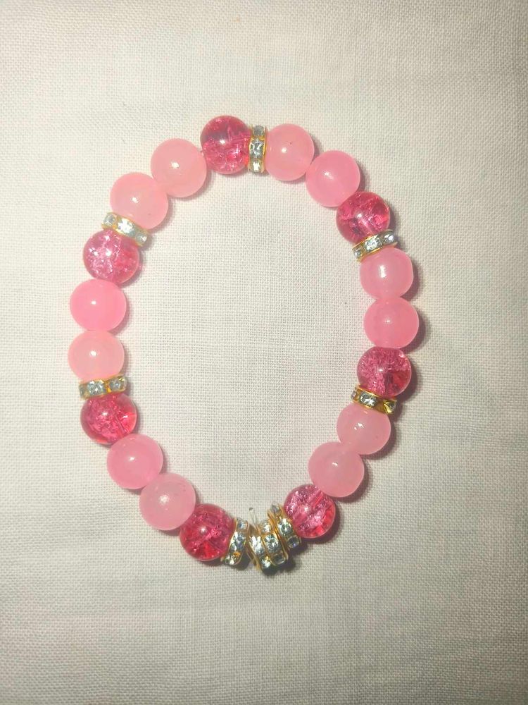 Pack of 3 Elegant Beaded Bracelets🩷💛💚