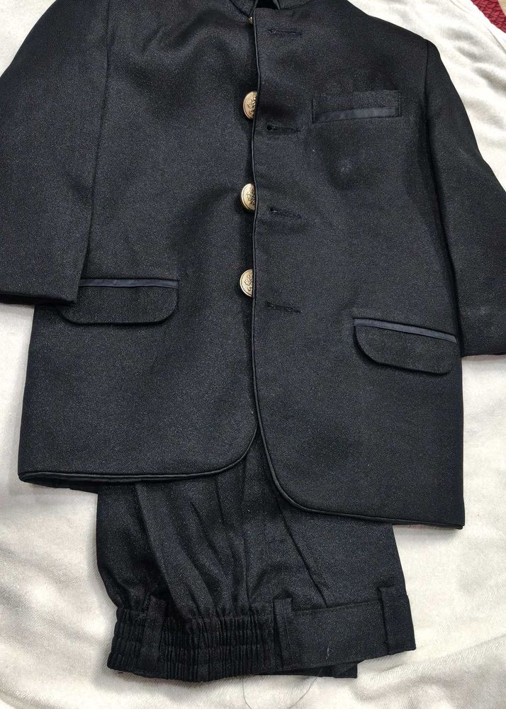 Black Indo-western For Boys