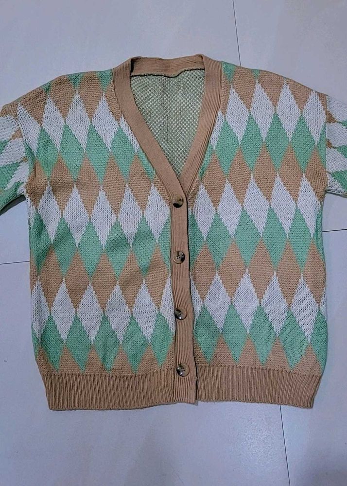 Checkered Korean Cardigan