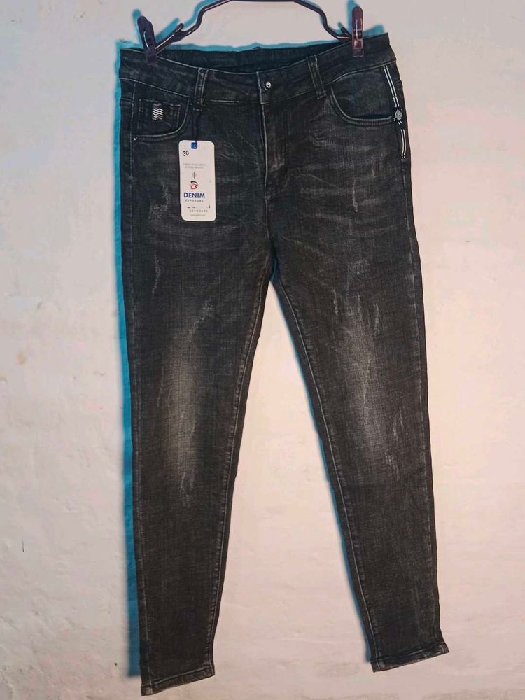 Stylish Black Denim Jeans