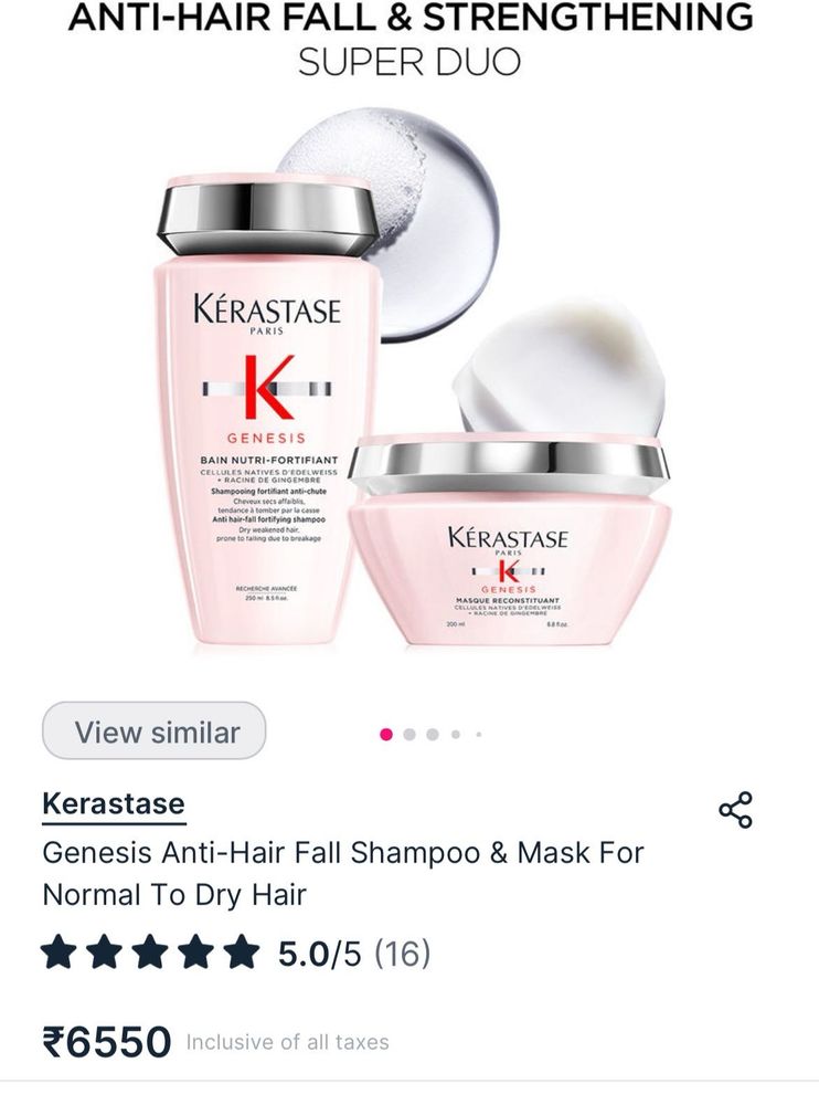 Kerastase Genesis Anti Hairfall Travel Pack Combo❤