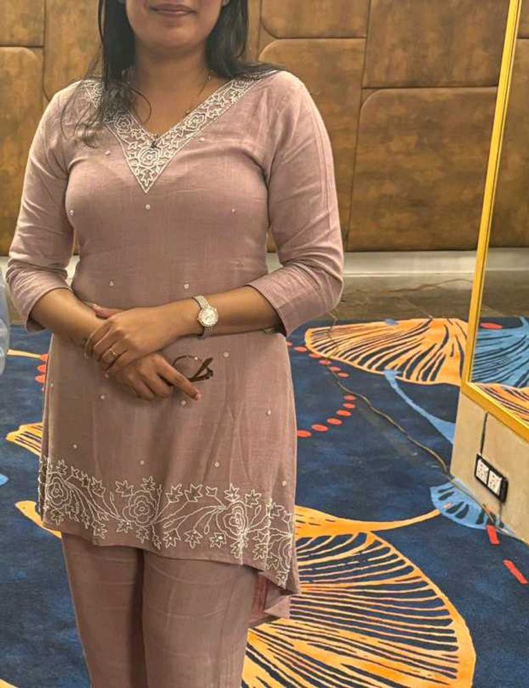 &#34;Som&#39;s Creation&#34; Pastel Mauve Elegant Ethnic Set💜