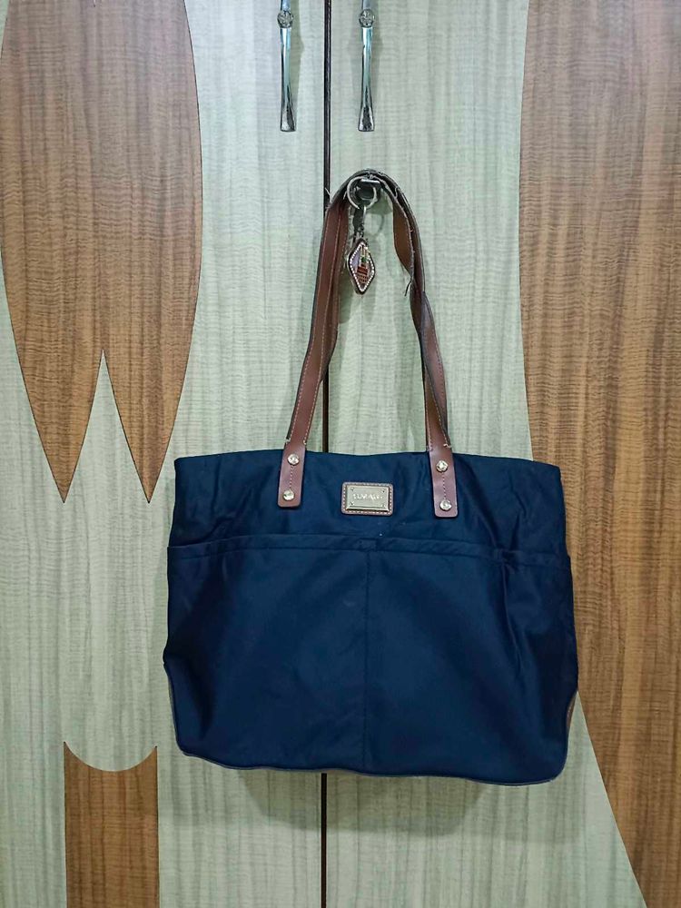 Calvin Klein Navy Blue Tote Bag