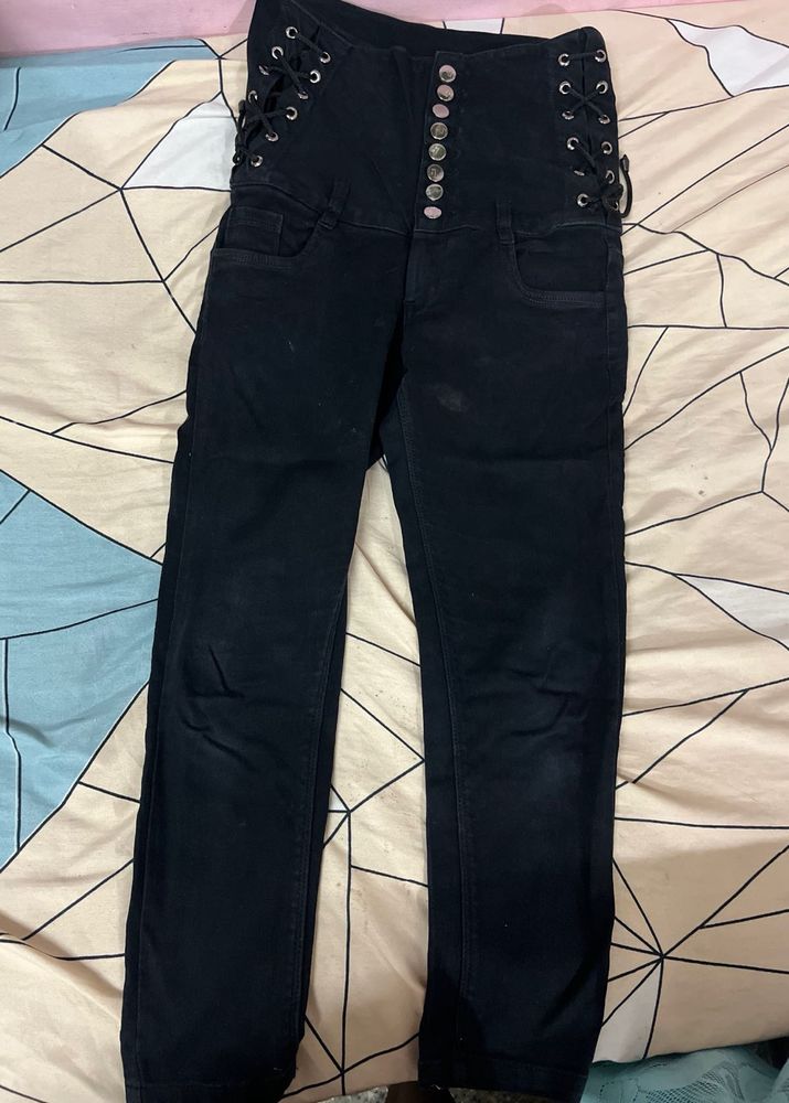 Black High Waist Jeans