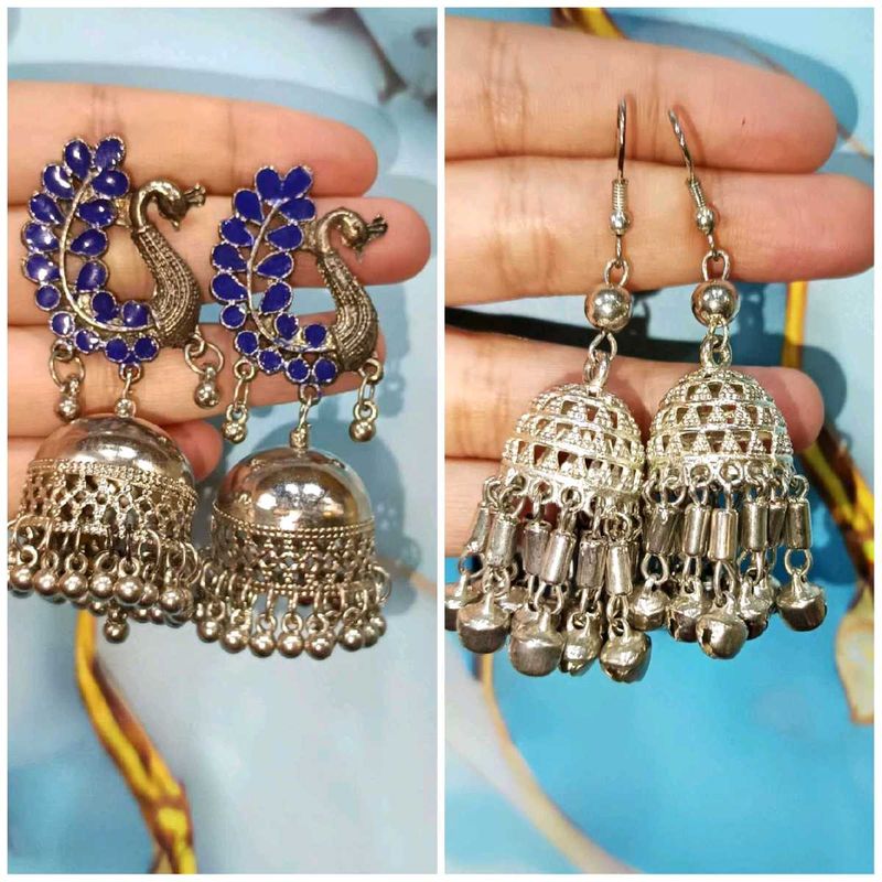 Pack Of 2 Jhumka Earrings