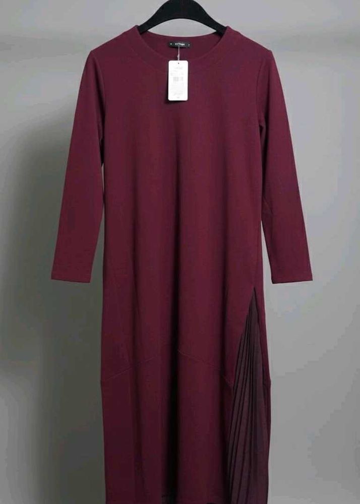 Burgundy Midi Dress