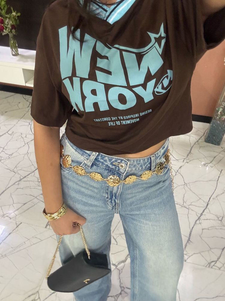 Oversized Streetwear/Jersey Style Crop Top