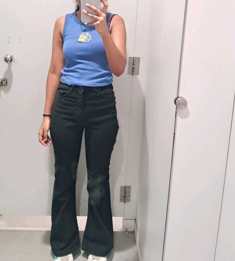 Zudio Black Flare Jeans