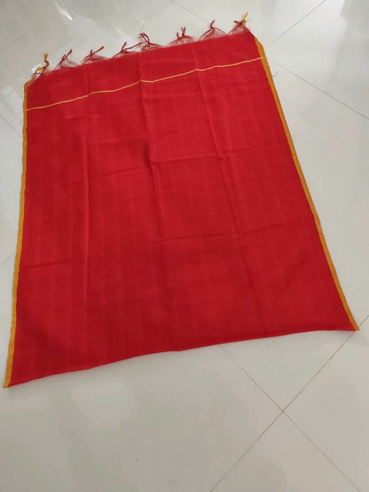 Red Silk Type Dupatta