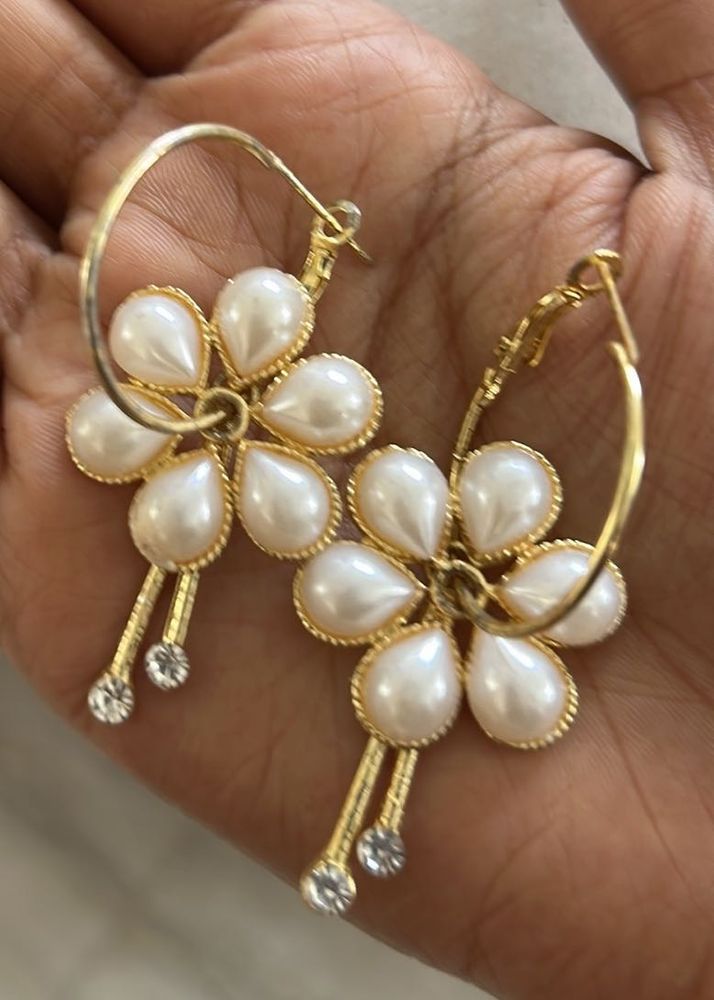 Pearl Flower Earrings