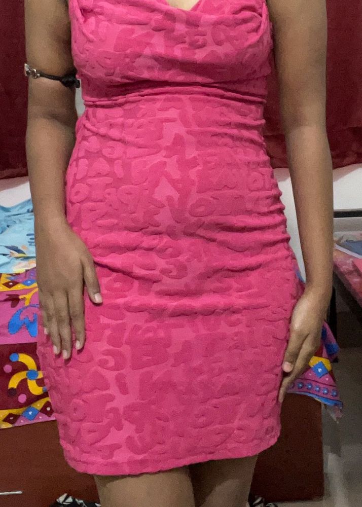 Pink Dress + Corset Top