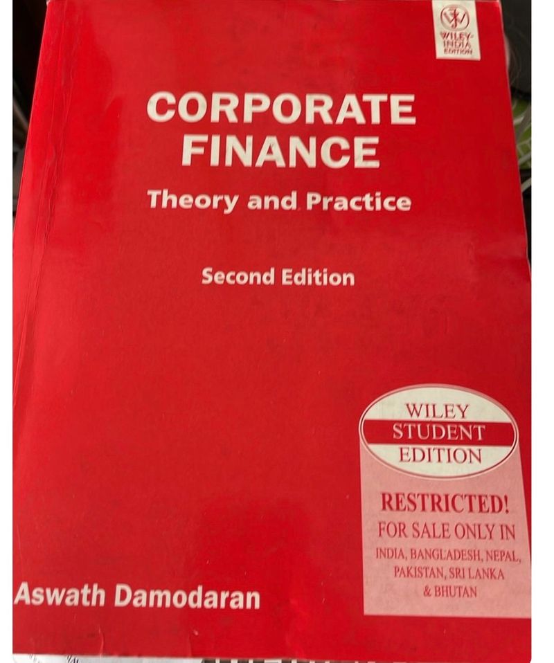 Corporate Finance By Aswath Damodaran