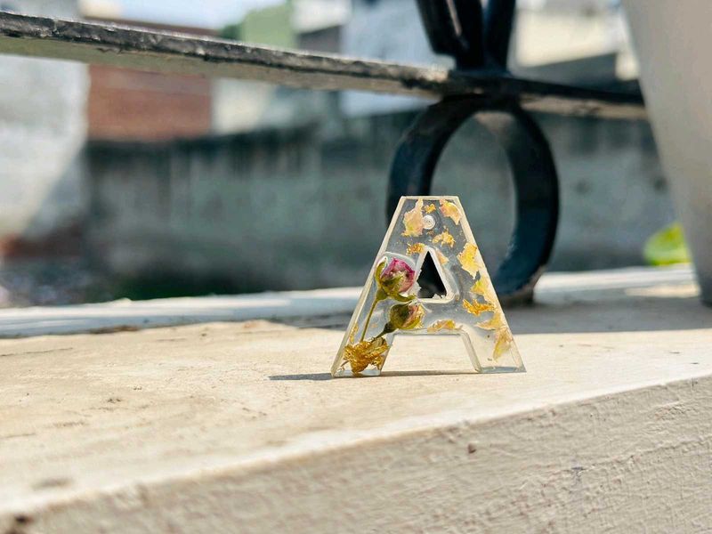 Resin alphabets Keychains